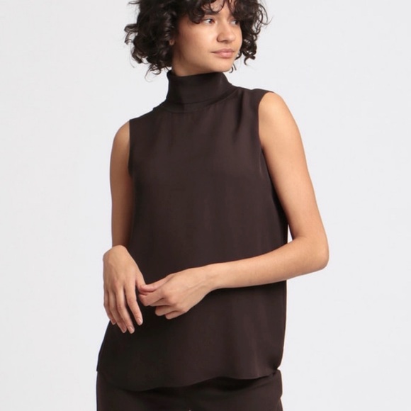 Theory Tops - THEORY - sleeveless roll neck top NWT